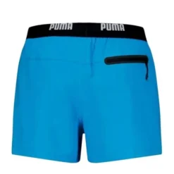 Short de bain speed blue uni avec élastique noir Homme PUMA