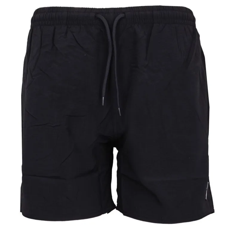 Short de bain uni noir logo brodé Homme US POLO