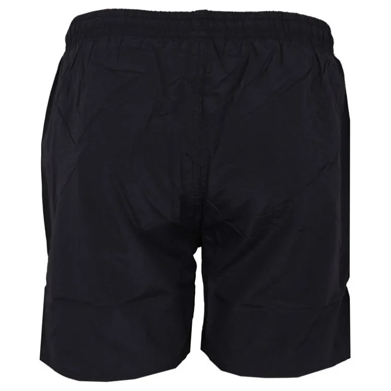 Short de bain uni noir logo brodé Homme US POLO