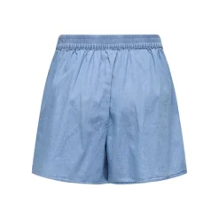 Short denim bleu clair yasmin taille élastique Femme ONLY