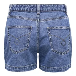 Short en jean mom fit taille haute avec poches Femme ONLY