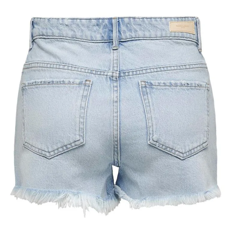 Short en jeans bleu clair avec strass Femme ONLY