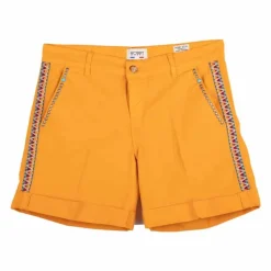 Short honeystud galons habillé coton doux ourlets à pince Femme HAPPY