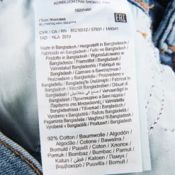 Short jean délavé coton BCI doux stretch Fille KIDS ONLY