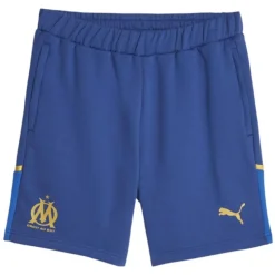 Short logo om gold en coton liseré jaune Homme PUMA