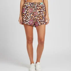 Short léopard palma court imprimé vintage Femme HOLLY AND JOEY