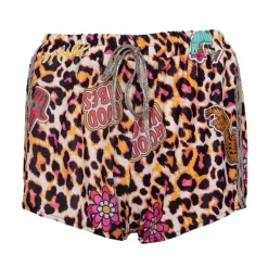 Short léopard palma court imprimé vintage Femme HOLLY AND JOEY