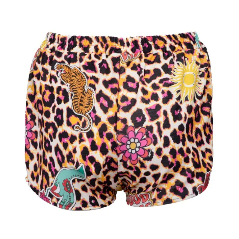 Short léopard palma court imprimé vintage Femme HOLLY AND JOEY