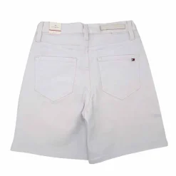 Short mi long jean blanc Femme TOMMY HILFIGER