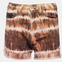 Short mother of pearl tye and die marron Femme PLEASE