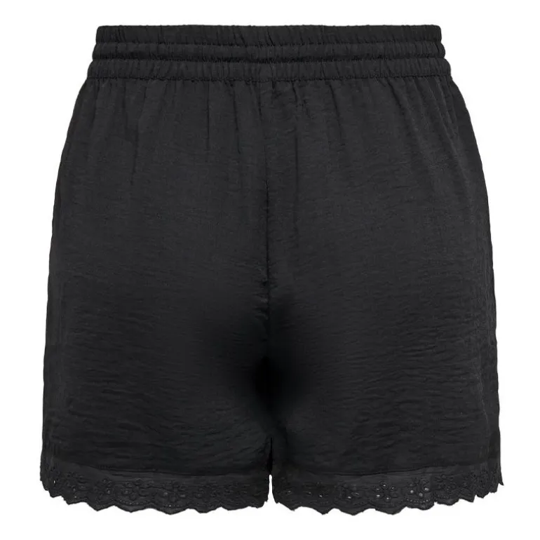 Short noir avec dentelle et poches latérales Femme JDY