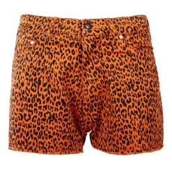 Short orange imprimé léopard Femme VON DUTCH