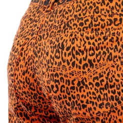 Short orange imprimé léopard Femme VON DUTCH