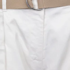 Short semolina kaki taille haute avec ceinture Femme PLEASE