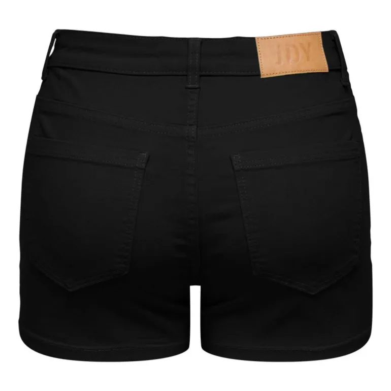 Short skinny taille haute poches arrières bouton uni Femme JDY