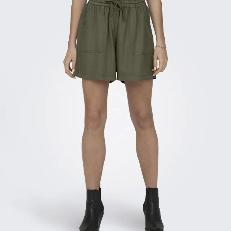 Short taille haute fluide avec poches Femme ONLY