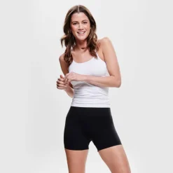 Shorty cycliste moulant noir taille haute Femme ONLY