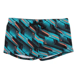 Shorty de bain bleu et orange graphique Homme HAUTE PRESSION
