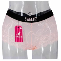 Shorty en dentelle bande élastique logo sexy Femme SWEETIZ