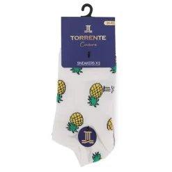 Socquette ananas x3 Femme TORRENTE