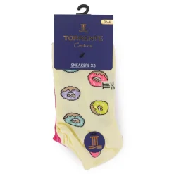 Socquette donuts et pizza x3 Femme TORRENTE