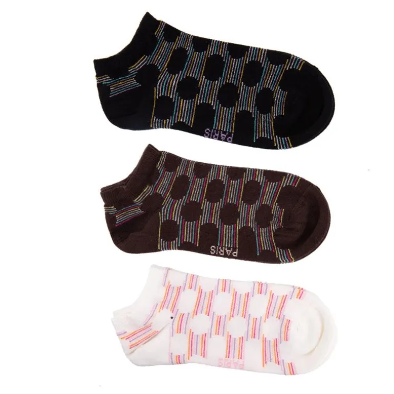 Socquette fantaisie lot x3 Femme BILL TORNADE