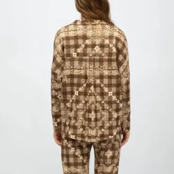 Surchemise matelassée motif bandana avec boutons bijoux Femme HOLLY AND JOEY