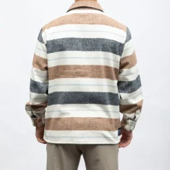 Surchemise teo à rayures laine Homme DEELUXE 74