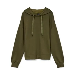 Sweat à capuche maille avec cordons rubans hali Femme VERO MODA
