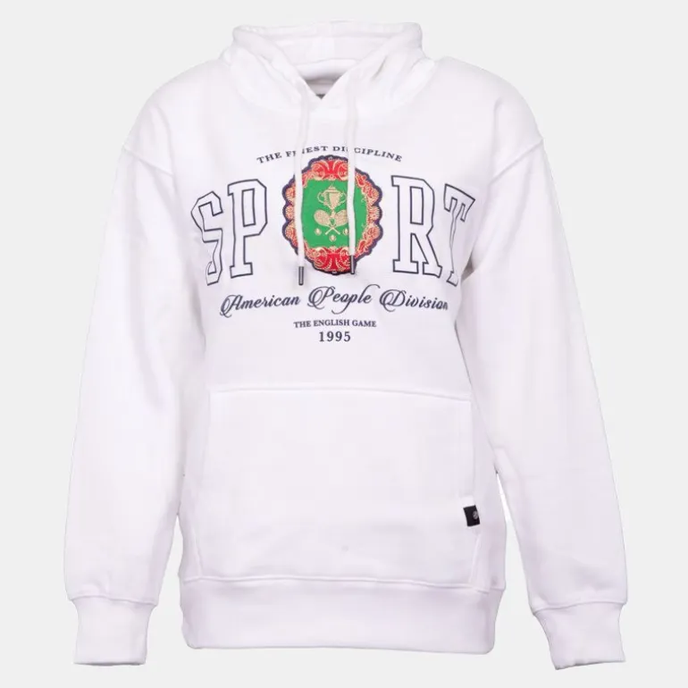 Sweat à capuche Scott coton inscription Sport Femme AMERICAN PEOPLE