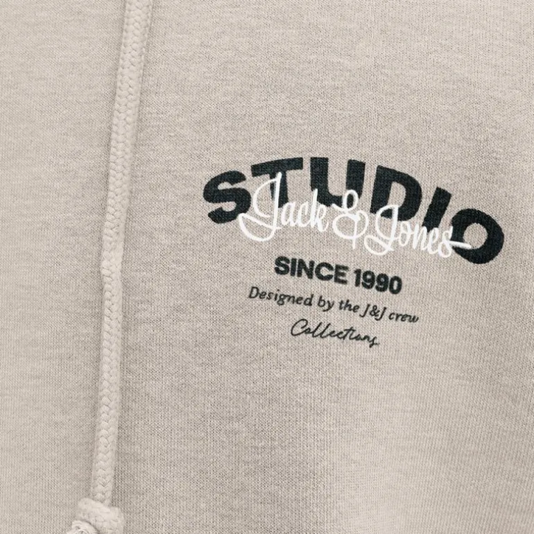 Sweat à capuche yuki poignets cotelés poche kangourou Homme JACK & JONES