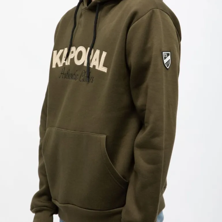 Sweat brodé darell à capuche Homme KAPORAL