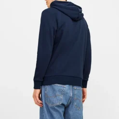 Sweat coton tiley à capuche avec logo manuscrit et encart coloré Homme JACK & JONES