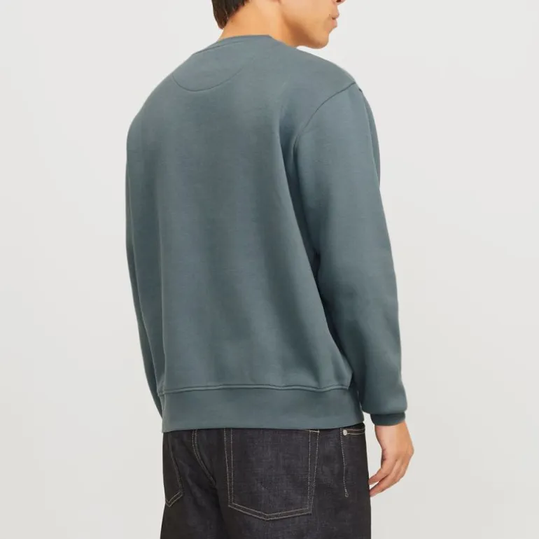 Sweat doux col ras de cou coton mélangé vesterbro manches longues Homme JACK & JONES