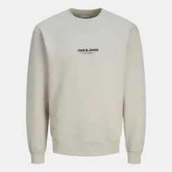Sweat doux col ras de cou coton mélangé vesterbro manches longues Homme JACK & JONES