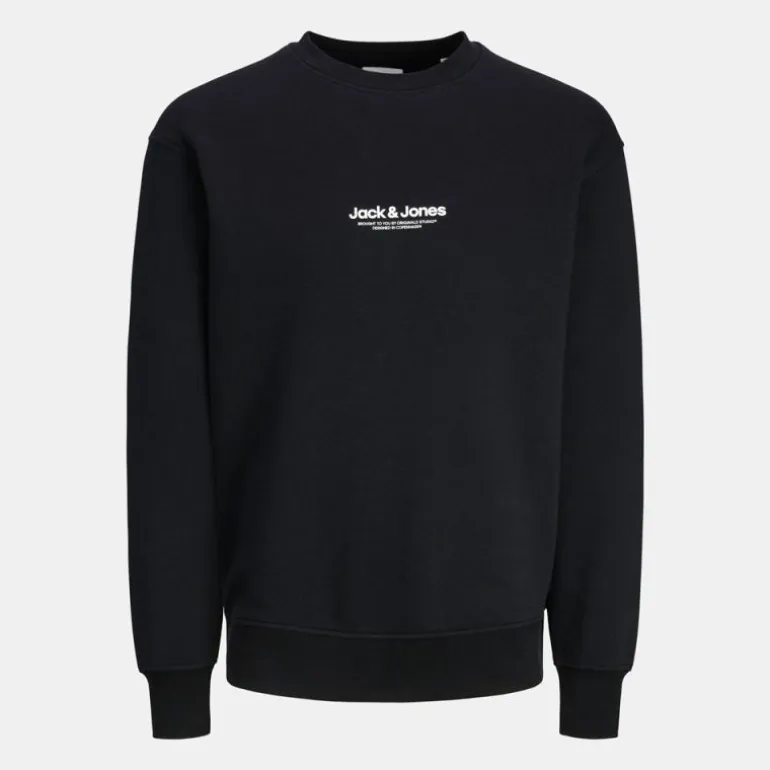 Sweat doux col ras de cou coton mélangé vesterbro manches longues Homme JACK & JONES