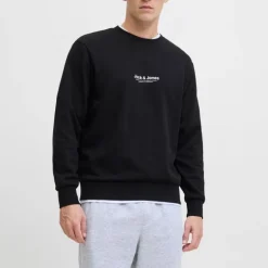 Sweat doux col ras de cou coton mélangé vesterbro manches longues Homme JACK & JONES