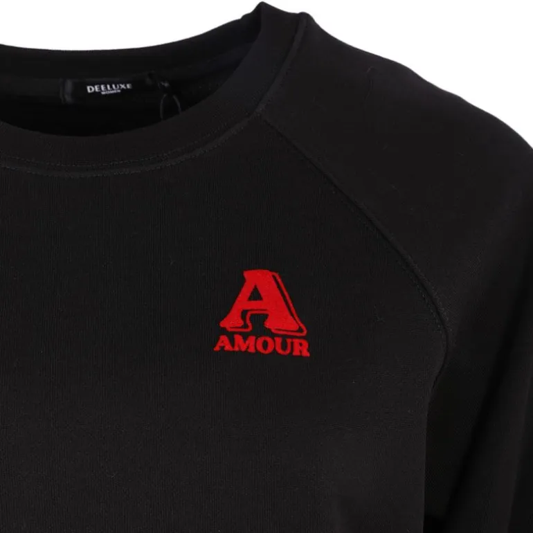 Sweat hibisca noir Femme DEELUXE 74