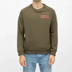Sweat manches longues col rond coda imprimé logo Homme CERRUTI