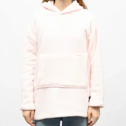 Sweat plaid à capuche avec grande poche Femme LULU CASTAGNETTE