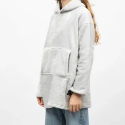 Sweat plaid à capuche avec grande poche Femme LULU CASTAGNETTE