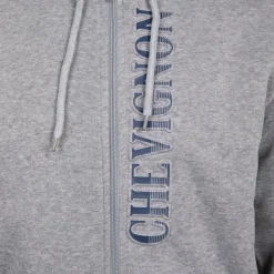 Sweat zippé à capuche fourrée surpiqures colorées Homme CHEVIGNON