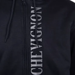 Sweat zippé à capuche fourrée surpiqures colorées Homme CHEVIGNON