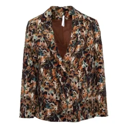 Tailleur imprimé animal doublure chocolat Femme IMPERIAL