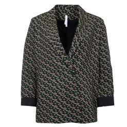 Tailleur vert foncé avec imprimé manches retroussées Femme IMPERIAL