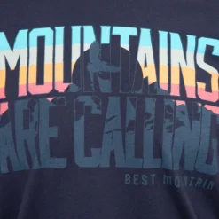 Tee shirt ajusté Mountains are calling coton Homme BEST MOUNTAIN