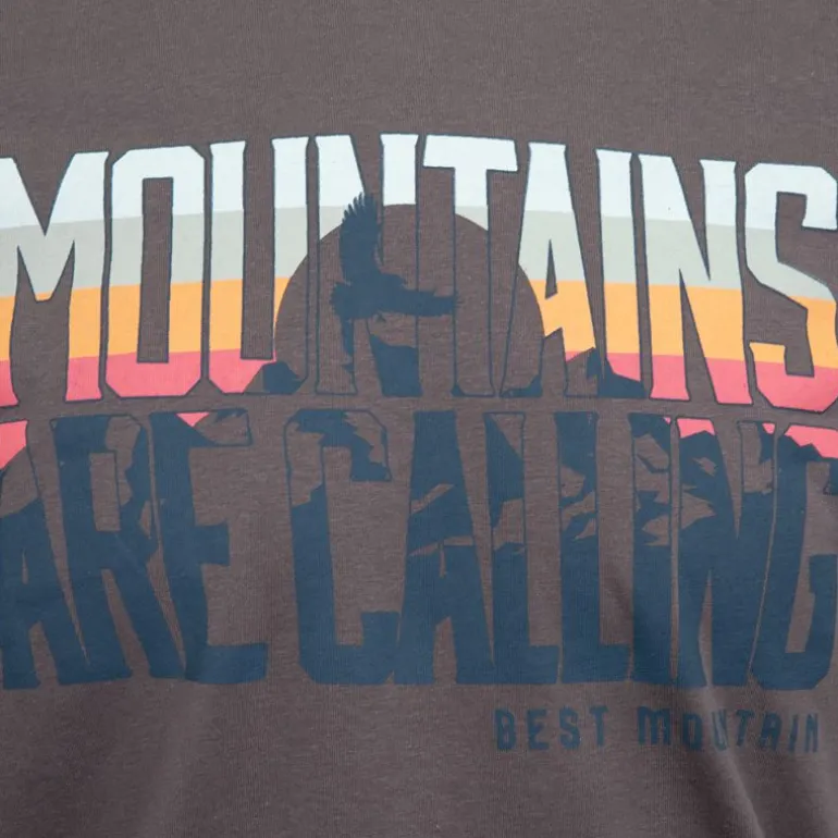 Tee shirt ajusté Mountains are calling coton Homme BEST MOUNTAIN