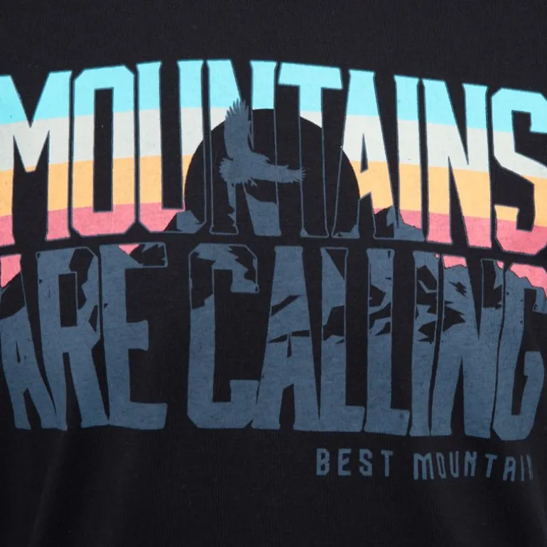 Tee shirt ajusté Mountains are calling coton Homme BEST MOUNTAIN