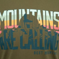 Tee shirt ajusté Mountains are calling coton Homme BEST MOUNTAIN