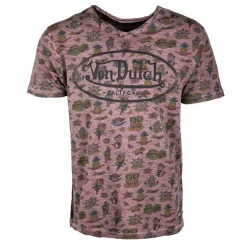 Tee shirt allover logo poitrine Homme VON DUTCH